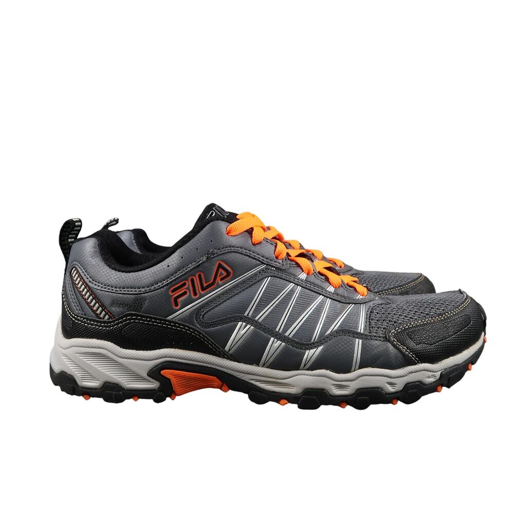 Fila Shoes Men 10.5 Athletic All Terrain Sport Active Trail Run Walk Hiking Gray